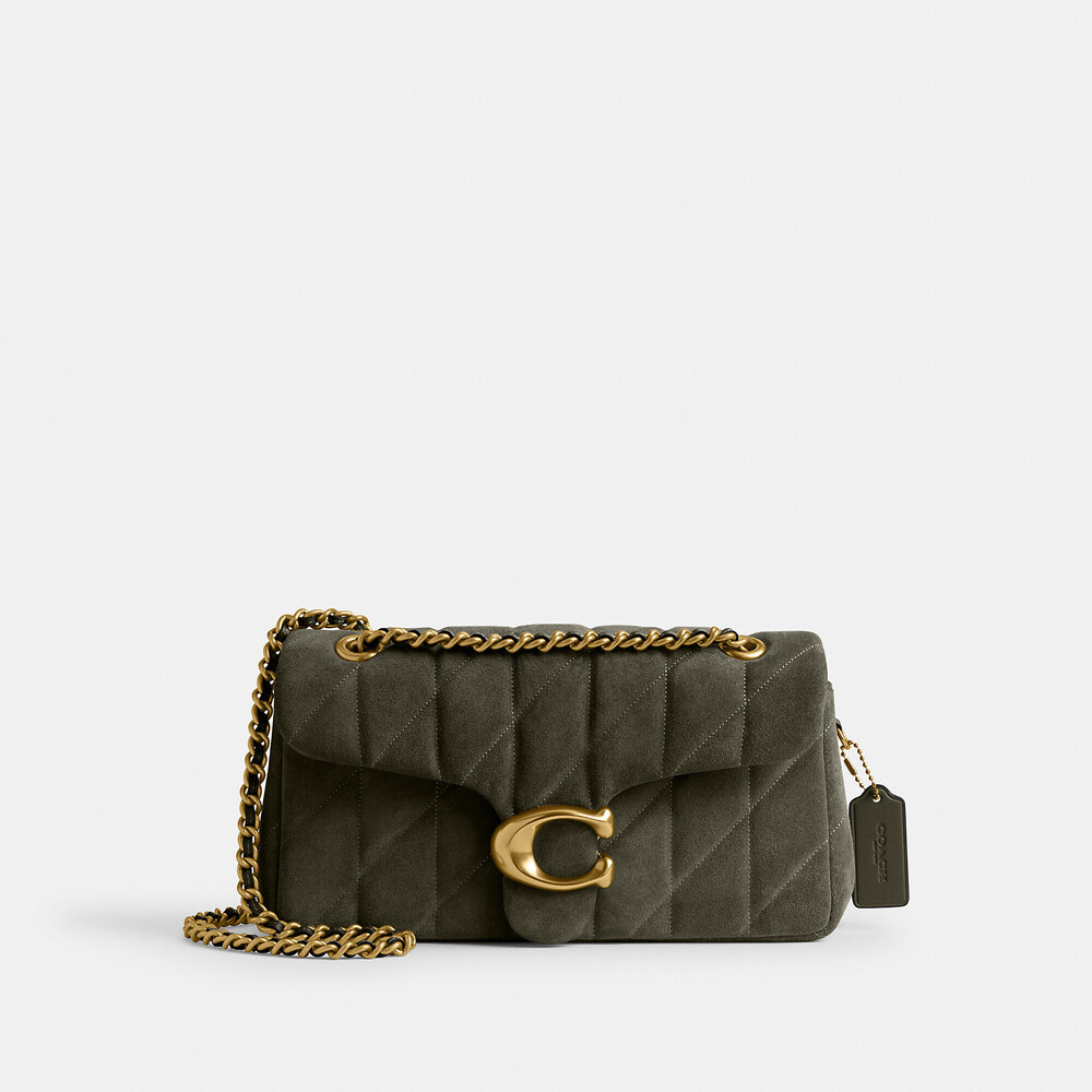 Coach Tabby Shoulder Bag 26 With Quilting in Olive